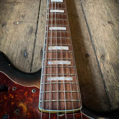 1969 Fender Jazzmaster in Sunburst finish and hard shell case image 12