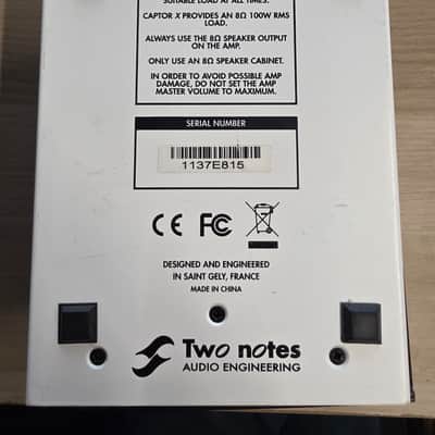 Two Notes Torpedo Captor X 8ohm Stereo Reactive Load Box / Attenuator 2020 - White image 7