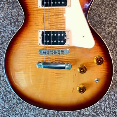 Immagine 2015 Gibson Les Paul Less+ Desert Burst electric guitar made in the USA flame top - 3