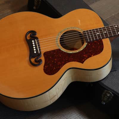 1999 Gibson J-100 Maple & Spruce Jumbo Acoustic Guitar Natural + OHSC image 2