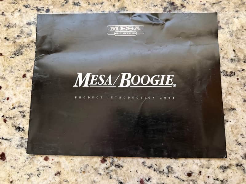 Mesa Boogie Catalog 2001 dual triple rectifier solo recto verb road King M pulse Bass walkabout head cabinet combo image 1