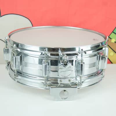 Used 80's Rogers Big R Dynasonic Snare Drum - 5x14" COB image 7