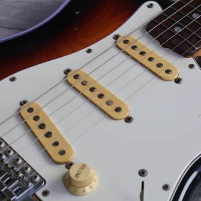 1985 Squier (by Fender Japan) CST-30 JV Series '72 Reissue Stratocaster (Sunburst) image 5