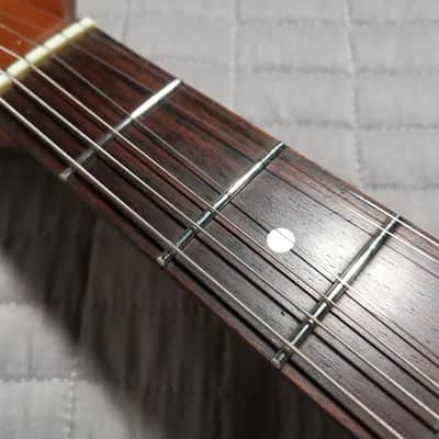 1980's Hondo H-715/BL (Indonesia) - Blue w/Mahogany Neck/SETUP/FRETWORK image 12