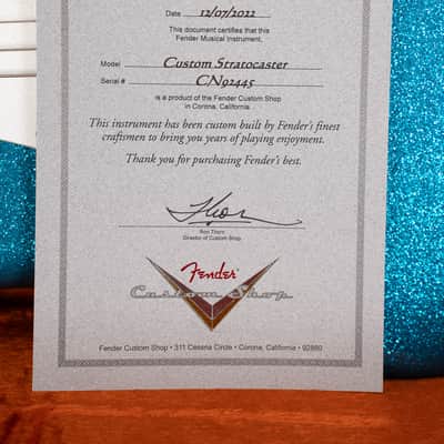 Fender 1969 Stratocaster Blue Sparkle NOS 2003 image 23