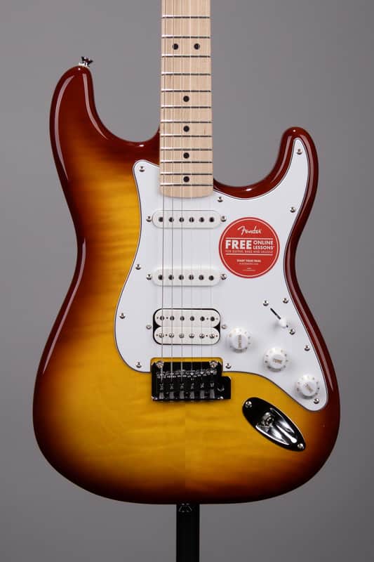 Squier Affinity Series Stratocaster FMT HSS Electric Guitar - Sienna Sunburst with Maple Fingerboard image 1
