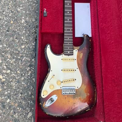 Fender Stratocaster Hardtail 1959 - Sunburst Lefty image 2