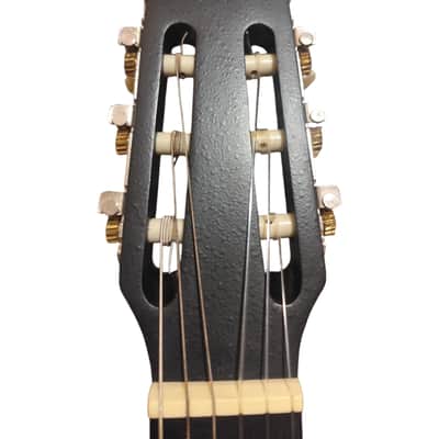 Sojing Silent Classical Guitar - Nylon Strings - Black Satin image 2