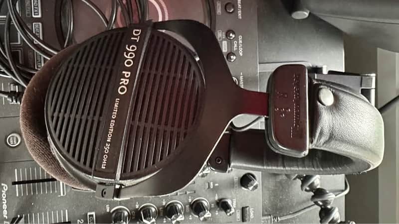 Beyerdynamic DT 990 Pro 80 ohm Over-Ear Studio Monitor Headphones - Open-Back, Wired Black Limited Edition image 1