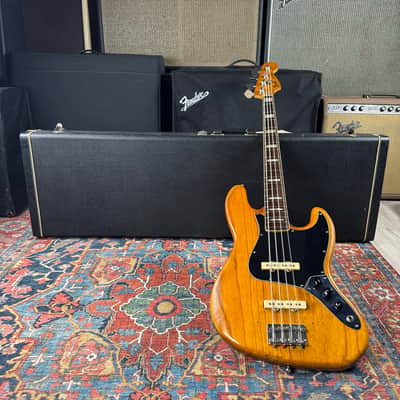 Fender USA Jazz Bass Ash Nitro Refinish DiMarzio PAF Pickups Hard Case - 1979 image 9