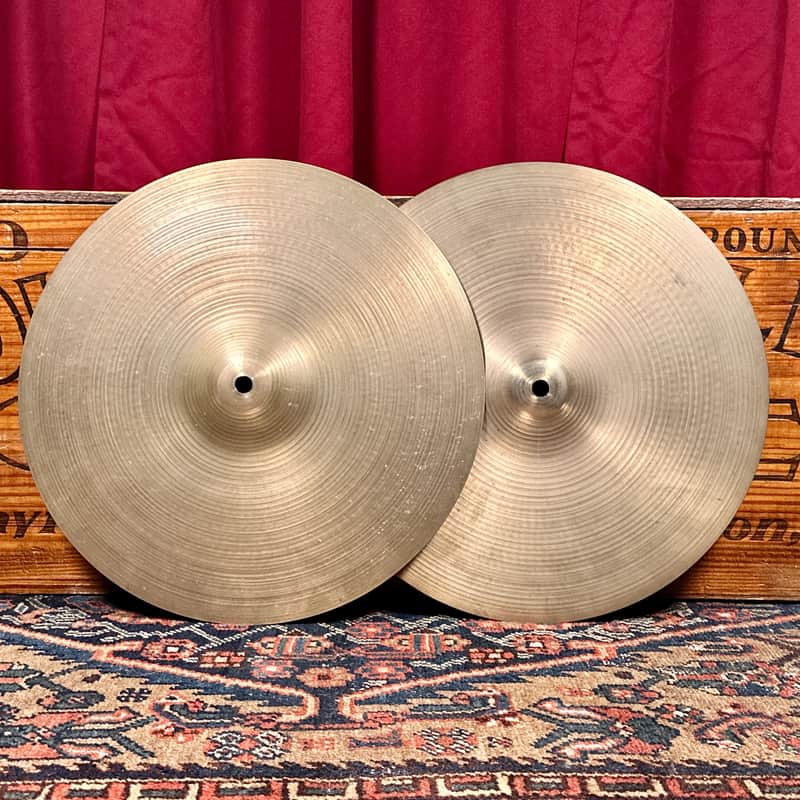 14" Zildjian A 1960s Hi-Hat Cymbal Pair 770g/840g *Video Demo* image 1