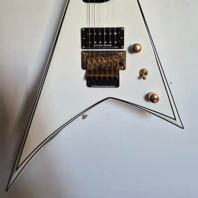 Jackson Concept Series Rhoads RR24 HS 2022 - White with Black Pinstripes image 3