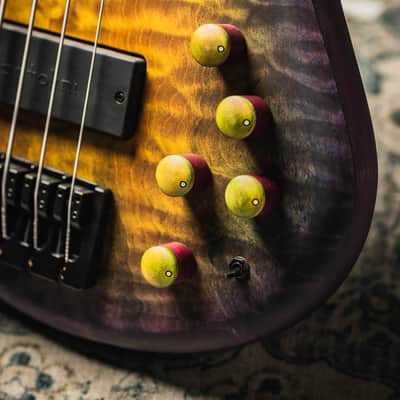 MTD 535-24 US Custom 30th Anniversary Quilted Maple Top-Nebula Burst w/Roasted Maple Neck & Roasted Birdseye Maple Fingerboard image 3