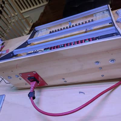 Homemade 240hp Eurorack case Trogotronics power image 4
