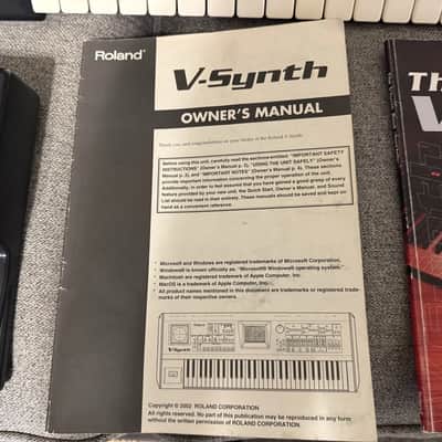 Roland V-Synth Version 2 Keyboard NICE Screen Studio Bundle Pedals Manuals Cover image 18