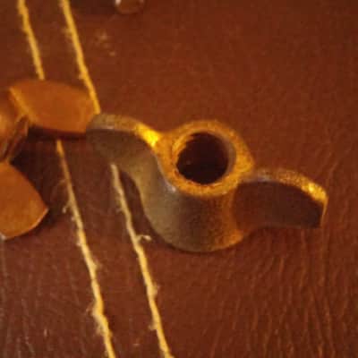 VINTAGE Ludwig WFL Leedy Slingerland NICKEL PARTS LOT Mouse Ear Wing Bolts MOUNT 40s 50s image 12
