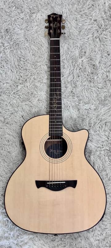 Tagima Olive Grace EQ-NTOP Acoustic Guitar w/HS Case - Natural Finish - B stock image 1