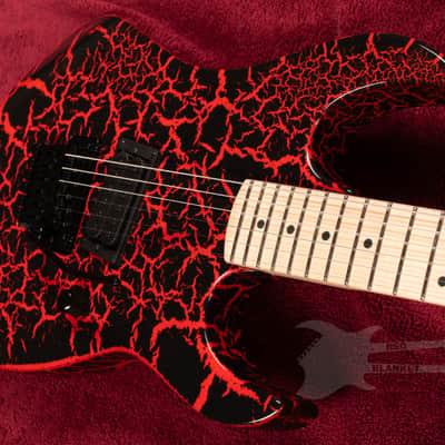 B.C. Rich Gunslinger Retro II with Floyd Rose - Red Crackle image 7