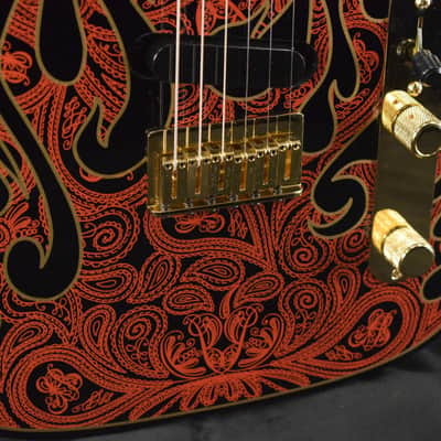 Mint Fender James Burton Telecaster Red Paisley Flames Maple Fingerboard image 3