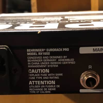 Behringer Eurorack Pro RX1602 16-Input Line Mixer 2010s - Standard image 3