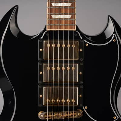 Gibson SGS3 - Limited Edition - 2015 - Sideways Vibrola - Ebony Black w/OHSC image 4