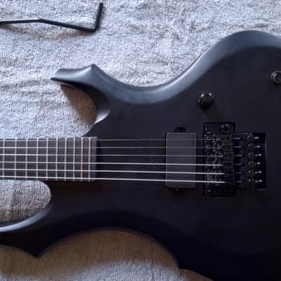 ESP LTD F Black metal Satin Black With ESP Case image 4