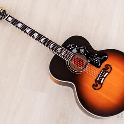 1995 Gibson J-200 Jumbo Guitar Vintage Sunburst, Figured Maple w/ Case image 13