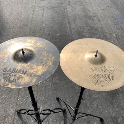 Sabian 14" HH Hand Hammered Fusion Hi-Hat Cymbals (Pair) 1992 - 2015 - Natural image 1