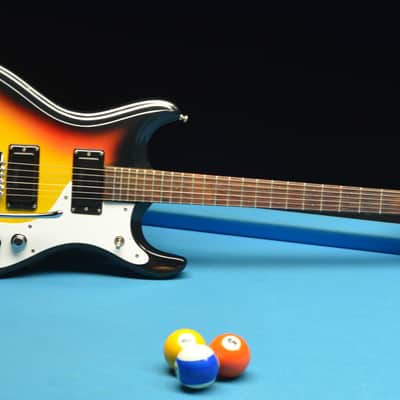 1965 Mosrite Ventures II Sunburst Electric Guitar with OHSC image 1