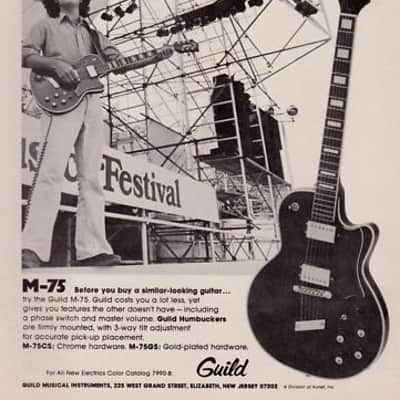 Guild M75 BLUESBIRD 1972 - Cherry Red image 25