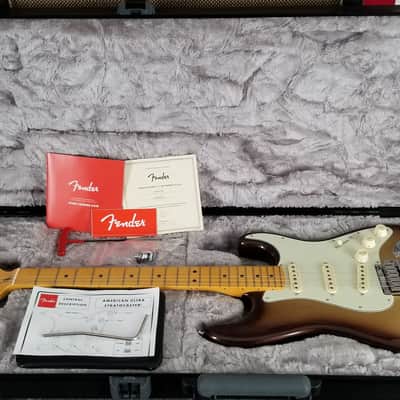 2020 Fender American Ultra Stratocaster Noiseless Pickups Eye Catching Mocha Burst (163) image 7