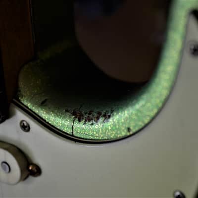 American Fender Stratocaster Custom Heavy Relic Lime Green Sparkle "Duncan Antiquities" image 16