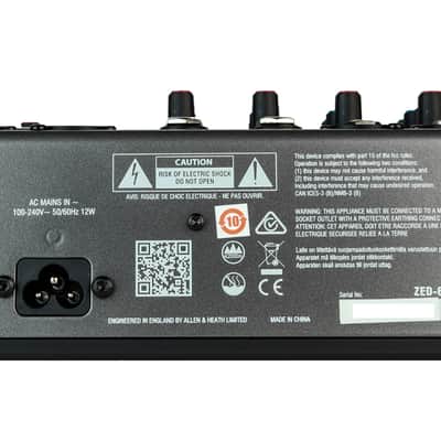 Allen & Heath ZED-6 Compact 6-Input Mixer image 5