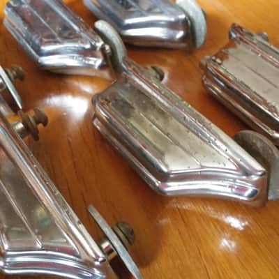 Rogers SWIVOMATIC 4 Bass Drum Beavertail LUGS 1960'S Cleveland SPRING INSERTS FELTS NO TARIFFS image 15
