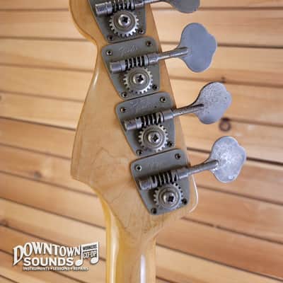 FEATURING THE CLAW 1969 Fender Precision Bass with G&G-Style Hard Case - Stripped Natural, 10.2lbs, Fender "The Claw" Solid Brass Bridge image 12