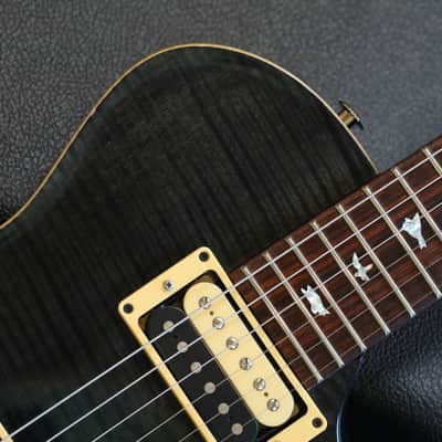 2007 PRS Singlecut Trem Electric Guitar Charcoal Flame + OHSC image 4
