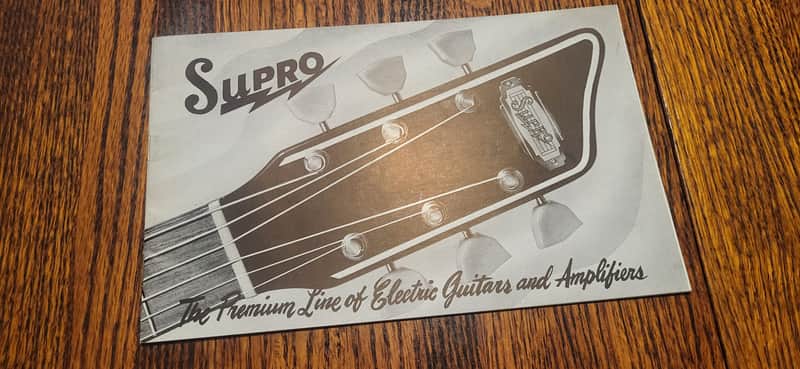 Supro Full line catalog Full line Catalog 1955 - Black/ Graytones/ white image 1
