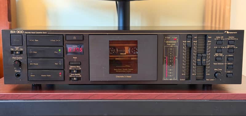Nakamichi BX-300 3-Head Cassette Deck (1986) - Black image 1