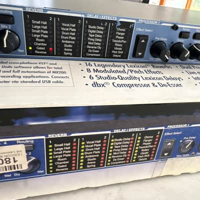 Lexicon MX200 Dual Reverb Effects Processor 2010s - Black image 3