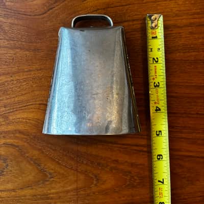 Vintage 1900s 4.25" Steel Cowbell Unmarked - See Video! image 6
