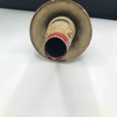 Vintage Humes & Berg Stonelined Trombone Mute Tenor Cup - White/Red image 6