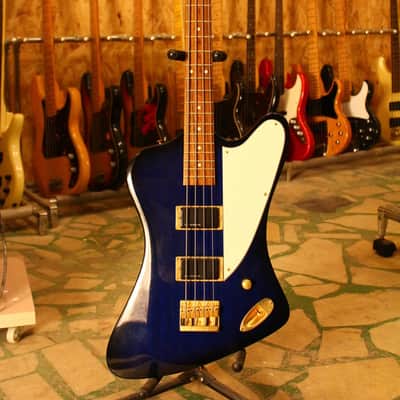 Burny ZB-85 signature Norio Toshiro ( Thunderbird Bass ) See-Thru Blue image 1