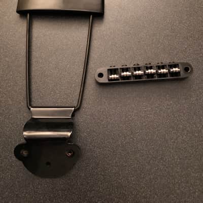 Epiphone Casino / Archtop Bridge + Tailpiece Replacement Black Finish image 1