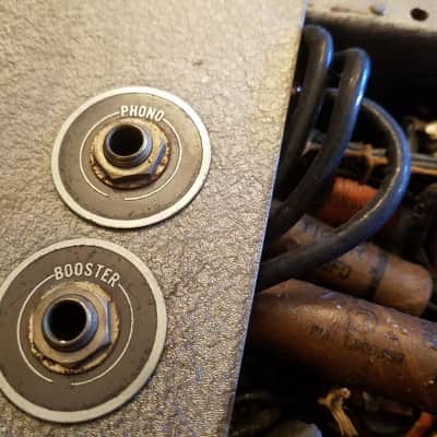 Victor Early Rare model A projector tube amp 6V6? Animatophone 40A? 1930s - Silver wrinkled paint image 8