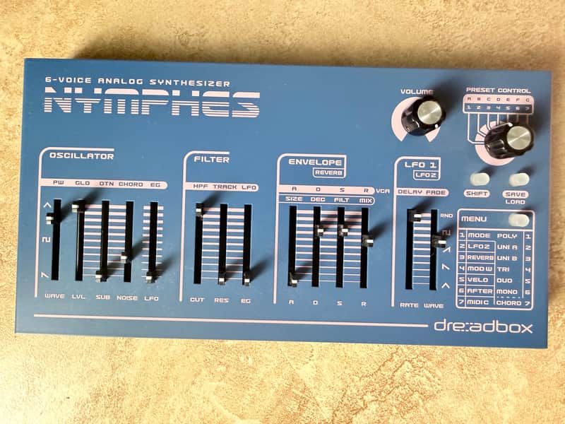 Dreadbox Nymphes 6-voice Desktop Analog Synthesizer