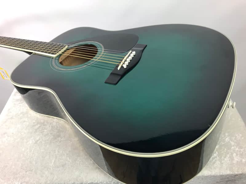 80s Yamaha FG-435A Green Burst | Reverb