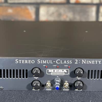 Mesa Boogie Stereo Simul-Class 2:Ninety 2-Channel 90-Watt Power Amplifier 1992 - 2013 Black image 2