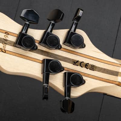 Mayones Cali 5 Fretless Mini Bass Eye Poplar - Trans Natural Matt image 9