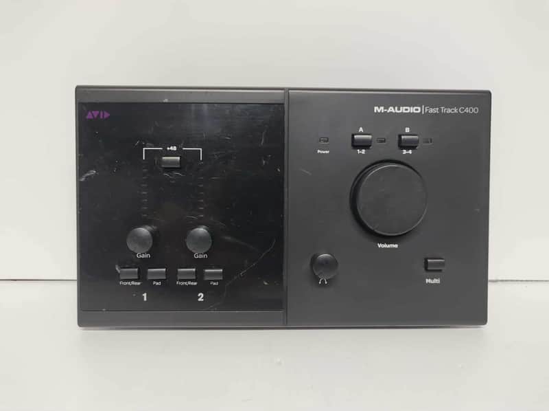 M-Audio Fast Track C400 USB Audio Interface 2010s - Black image 1
