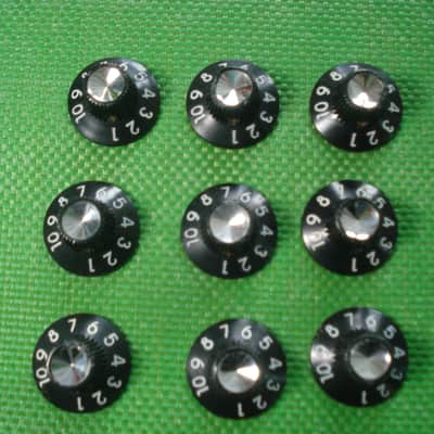 9 Vintage 1960's-1970's Fender Snowman 8 Knobs image 2